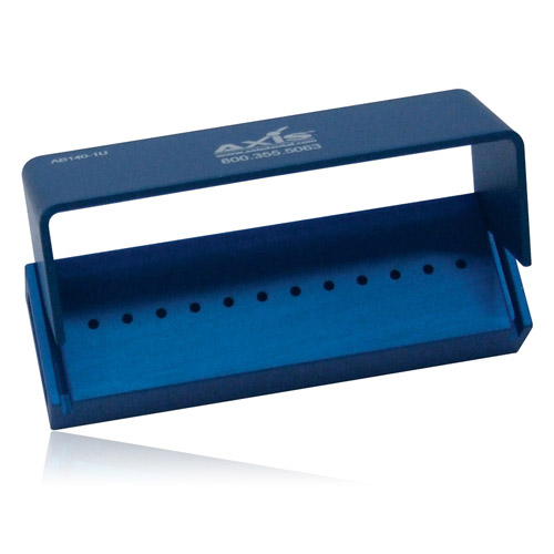 Bur Block Aluminum 12 Hole Blue Swivel Top Ea thumbnail 3