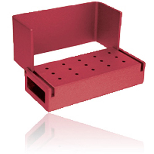 Bur Block Aluminum 15 Hole Red Swivel Top Ea thumbnail 3