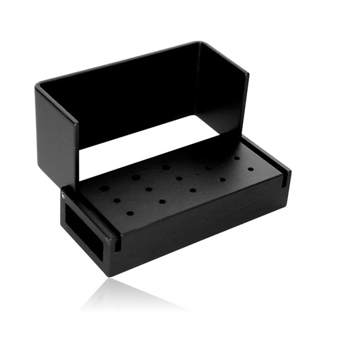 Aluminum Bur Block, 10 FG/5 RA, 15 Holes, Black, 1/Pk, AB320-1B thumbnail 5