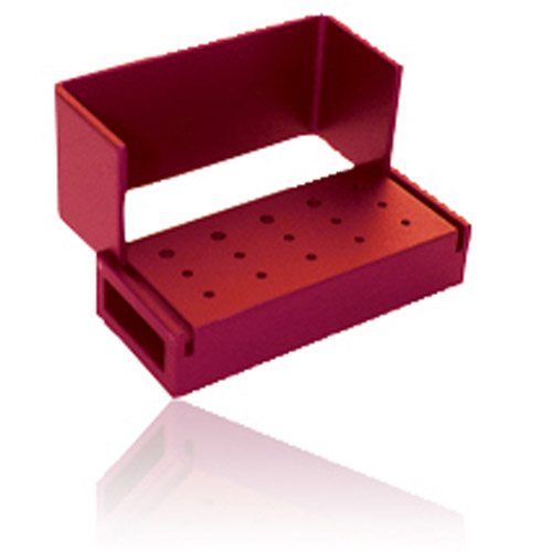 Bur Block Aluminum 15 Hole Red Swivel Top Ea thumbnail 3