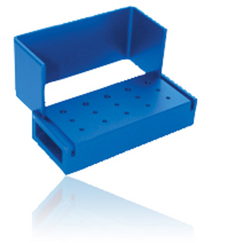 Bur Block Aluminum 15 Hole Blue Swivel Top EA product image