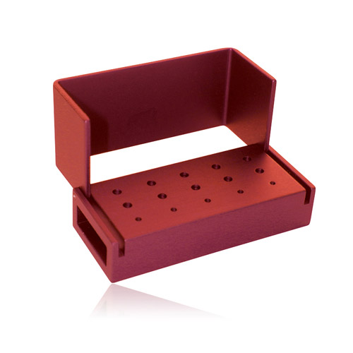 Bur Block Aluminum 15 Hole Red Ea thumbnail 2