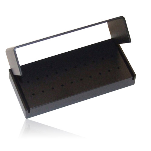 Bur Block Aluminum 20 Hole Black Swivel Top Ea product image