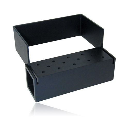 Bur Block Aluminum 14 Hole Black Swivel Top Ea thumbnail 3