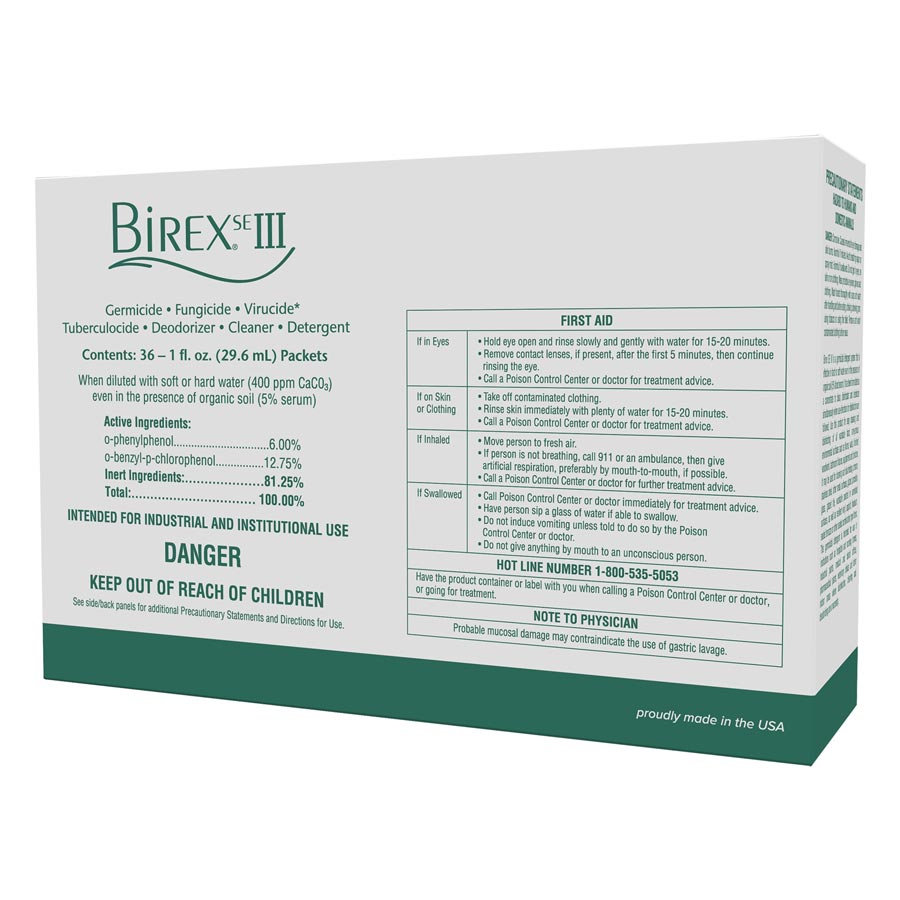 Birex SE III Solution Disinfectant Clinic Pack 1 oz 36/Pk thumbnail 5