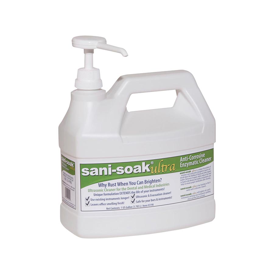 Sani-Soak Ultra Ultrasonic Cleaner, 1 Gal, Lemongrass, 1/Pk product image
