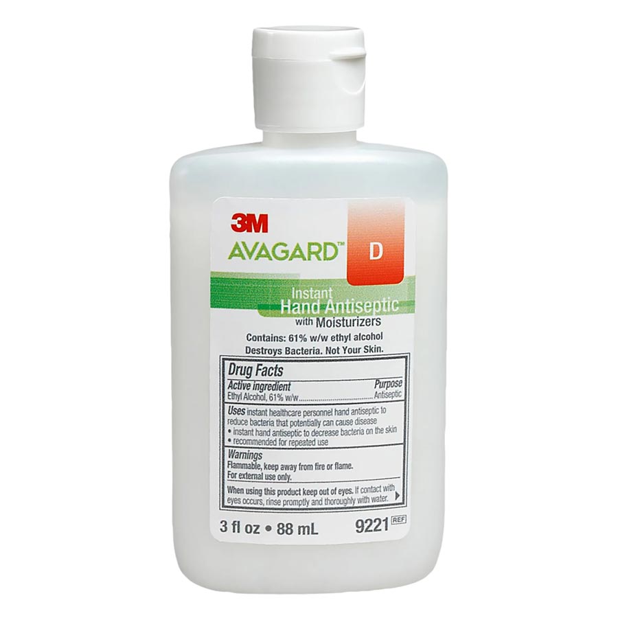 Avagard D Liquid Sanitizer 3 oz Fliptop Bottle Fragrance Free Ea thumbnail 2