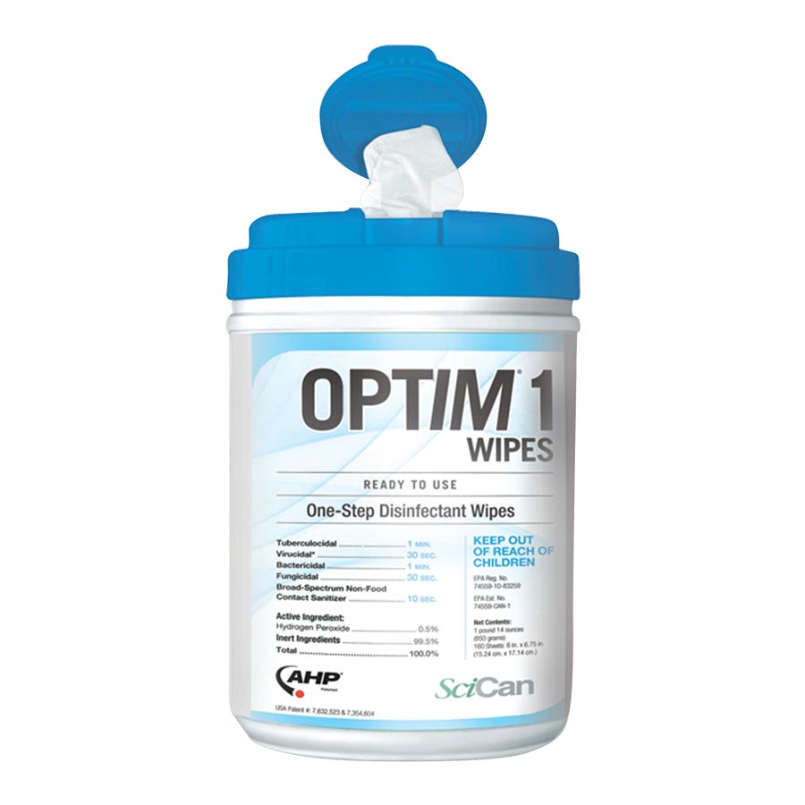 Optim 1 Surface Wipe Cleaner & Disinfectant Large Canister 160/Cn thumbnail 9