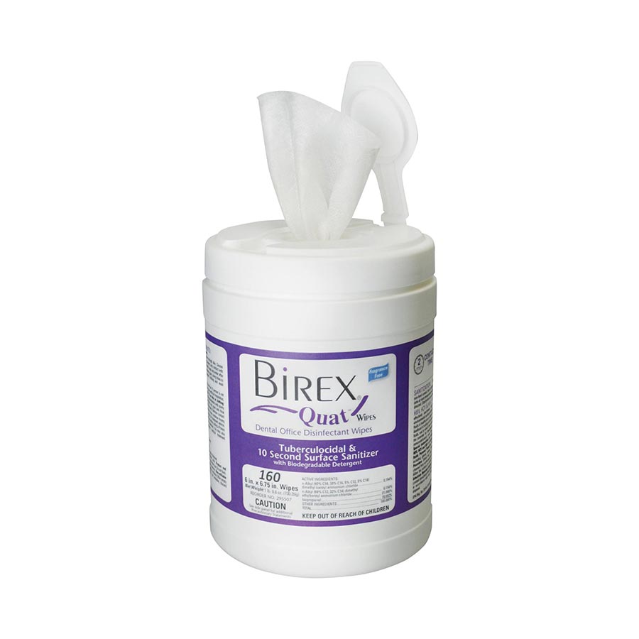 Birex Quat Disinfectant Surface Wipes 160/Can 295507 thumbnail 7