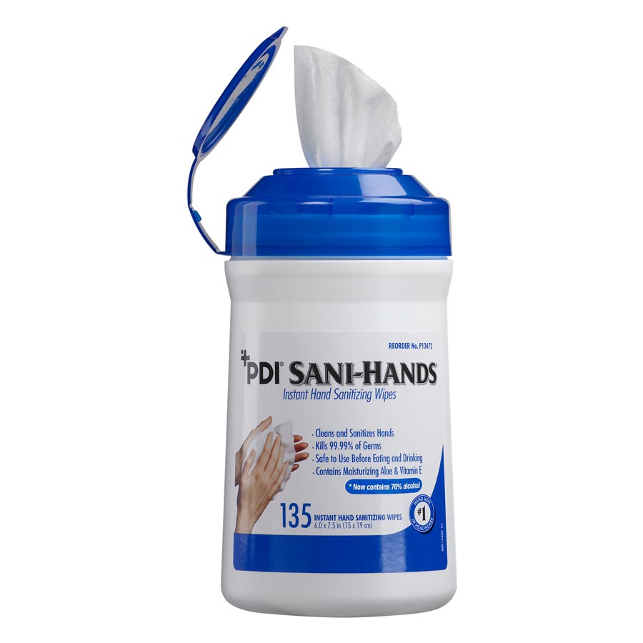 Sani-Hands Sanitizing Wipes Canister Fragrance Free 135/CN thumbnail 8