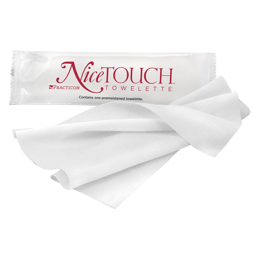 NiceTouch Patient Towelettes Disposable Cloth 8 in x 10 in White 250/Bx thumbnail 3