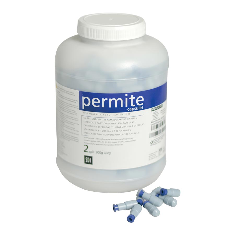 Permite Dispersed Amalgam Capsules, 2 Spill, Regular Set, 600 mg, 500/Pk thumbnail 7