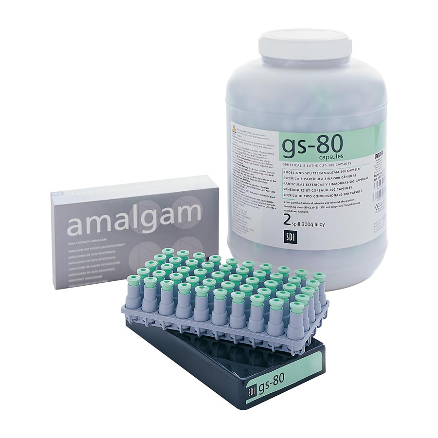 GS-80 Dispersed Phase Amalgam Capsules, 2 Spill, Fast Set, 600 mg, 500/Pk thumbnail 9