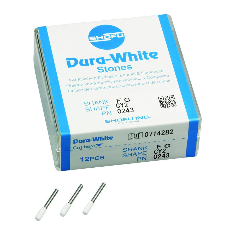 Dura-White Stones, FG, Cylinder, # 025 (CY2), White, 12/Pk, 0243 thumbnail 8