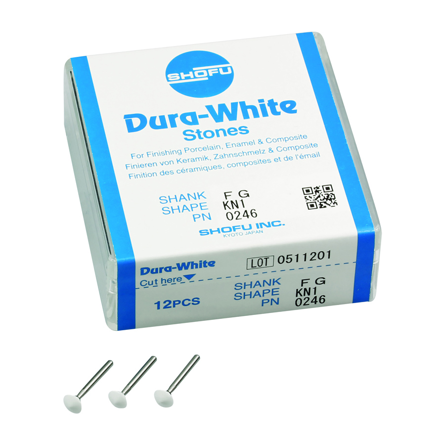 Dura-White Stones, FG, Knife Edge, # 050 (KN1), White, 12/Pk, 0246 thumbnail 3
