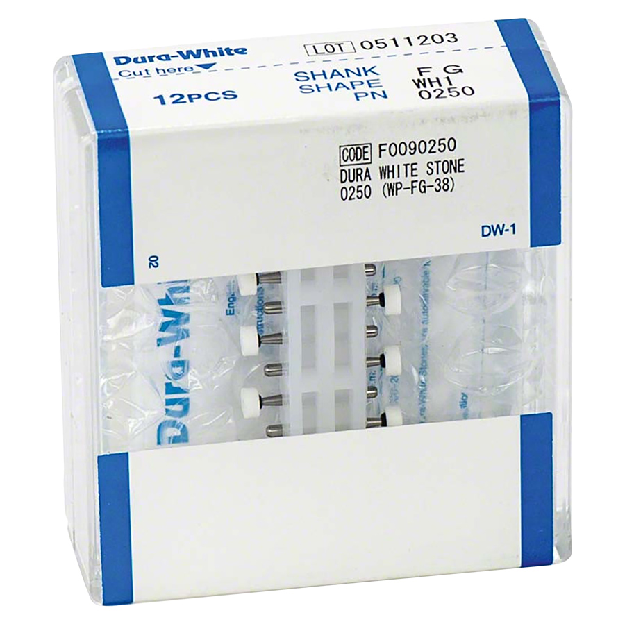 Dura White Aluminum Oxide Mounted Stones White 12/Bx thumbnail 3