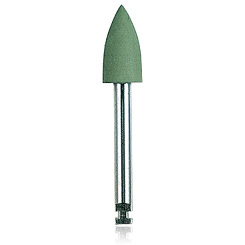 NTI Silicone Polishers, RA, Flame, # 050, 5 mm, Universal, Green, 10/Pk, P0132-047 thumbnail 2