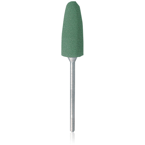 NTI Acrylic Polishers, HP, Round End Taper, # 100, 10 mm, Coarse, Green, 6/Pk, P0674 product image