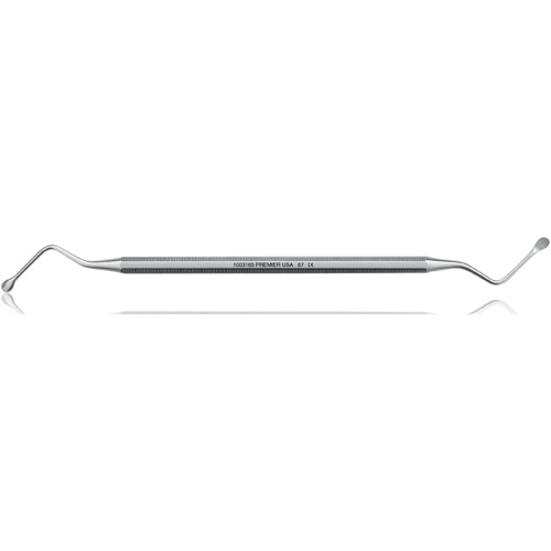 Surgical Curette, Lucas Alveolar, Double-End, Octagonal Handle, # 87, 1/Pk, 1003165 thumbnail 3