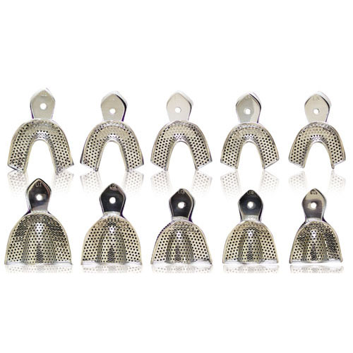 Impression Tray SS Perforated Set (5) Upper 1-5 & (5) Lower 1-5 product image