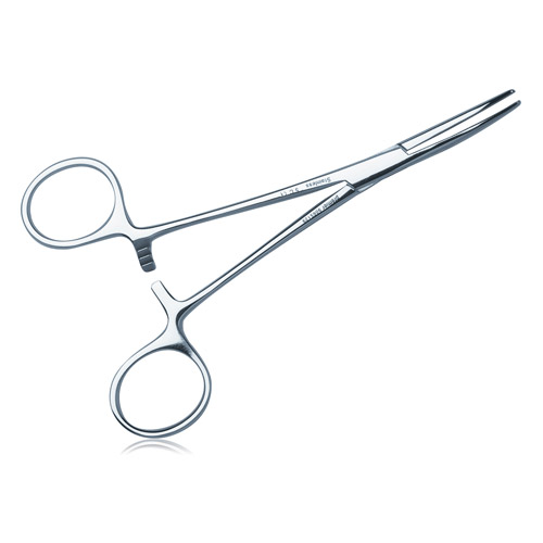 Hemostat, Curved, Stainless Steel, 5-1/2", 1/Pk, 9065129 thumbnail 4
