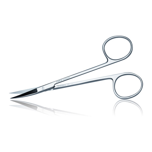 Tissue Scissors, Iris, Curved/Delicate, Stainless Steel, 4-1/2", 1/Pk, 9085204 thumbnail 5