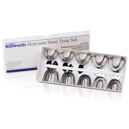 #7 Stainless Steel Impression Trays Edentulous Solid Lower product image