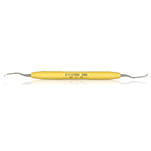 Amazing Mini Gracey Curette, Double-Ended, 11/12, Extended Reach, Yellow, 1/Pk, R006 thumbnail 5