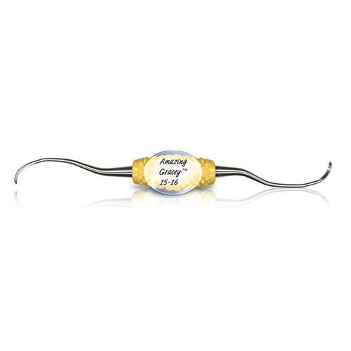 Amazing Gracey Curette, Double-Ended, 15/16, Rigid, Yellow, 1/Pk, R030R thumbnail 3