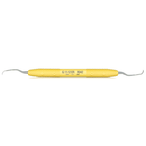 Amazing Gracey Curette, Double-Ended, 11/12, Extended Reach, Yellow, 1/Pk, R042 thumbnail 5