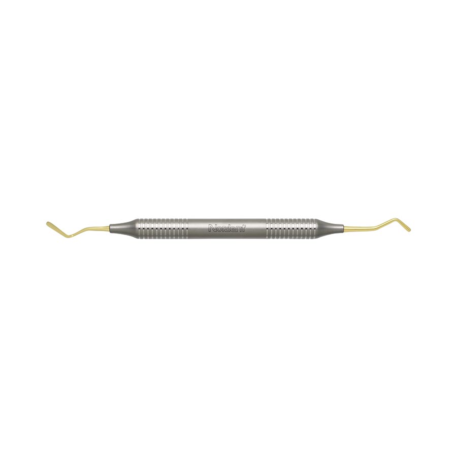 Composite Placement Instrument, Long Paddle/Round Plugger, Titanium Nitride, Double-End, # 20T, 1/Pk, REPFI20T thumbnail 8