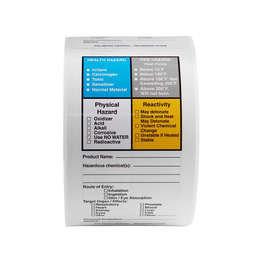 Hazardous Material Labels 2 ¼” x 4” Roll of 100 thumbnail 5