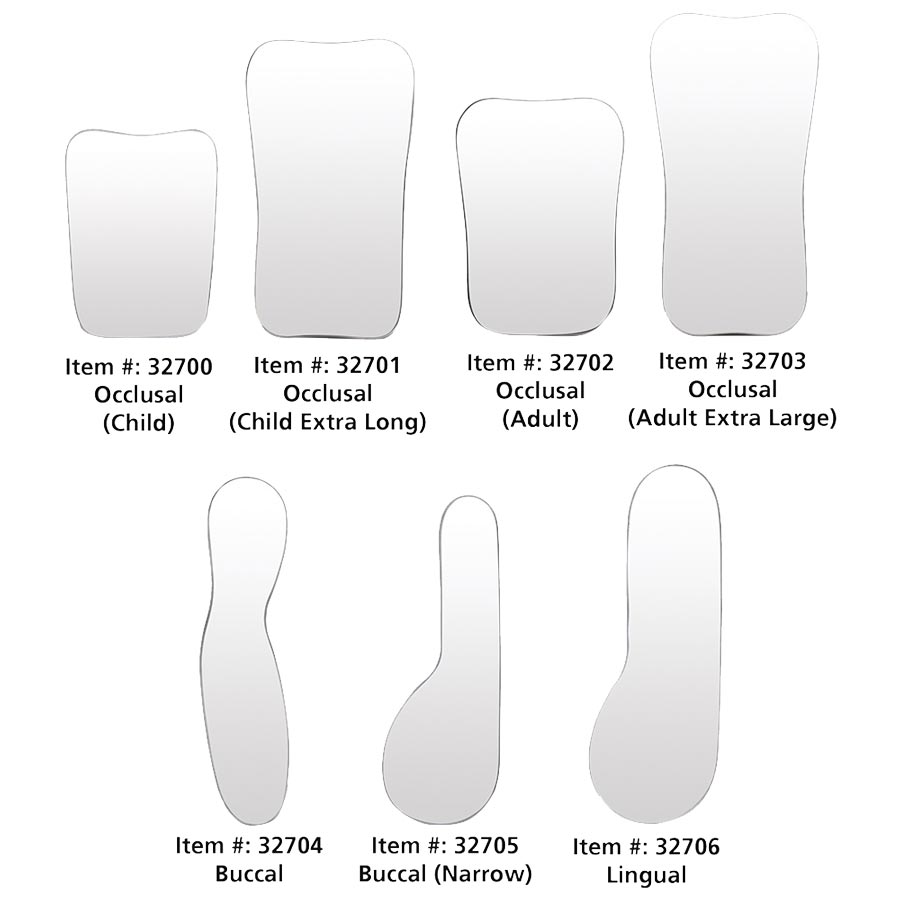 PixSure Perfect Dental Photo Mirror Buccal 6 1/4 in x 2 1/4 in x 1 3/4 in Ea product image