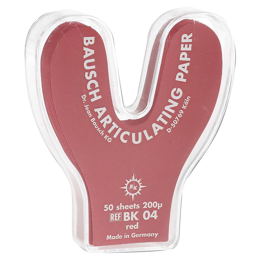 Arti-Check Micro-Thin Articulating Paper, Horseshoe, 200 microns, Red, 50/Pk, BK04 thumbnail 4