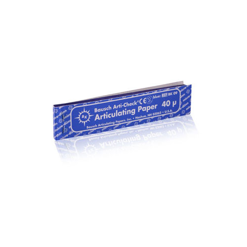 Arti-Check Articulating Paper Strips, Straight Booklets, 104 x 20 mm, 40 microns, Blue, 200/Pk, BK09 thumbnail 8