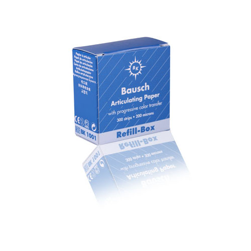 Articulating Paper Strip, Plastic Dispenser Refill, 200 microns, Blue, 300/Pk, BK1001 thumbnail 9