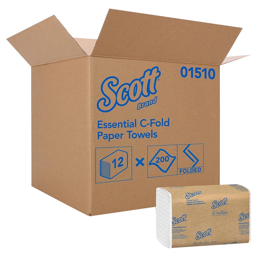 Scott Paper Towel C-Fold Disposable 40% Recycled Fiber White 2400/Ca thumbnail 23