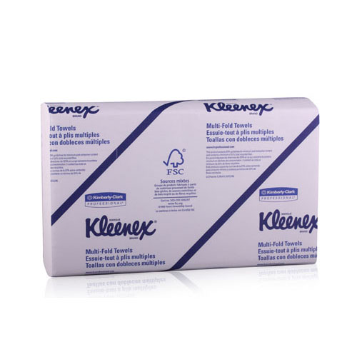 Kleenex Multi-Fold Hand Towels, # 189, 9.2" x 9.4", White, 2400/Case, 01890 product image