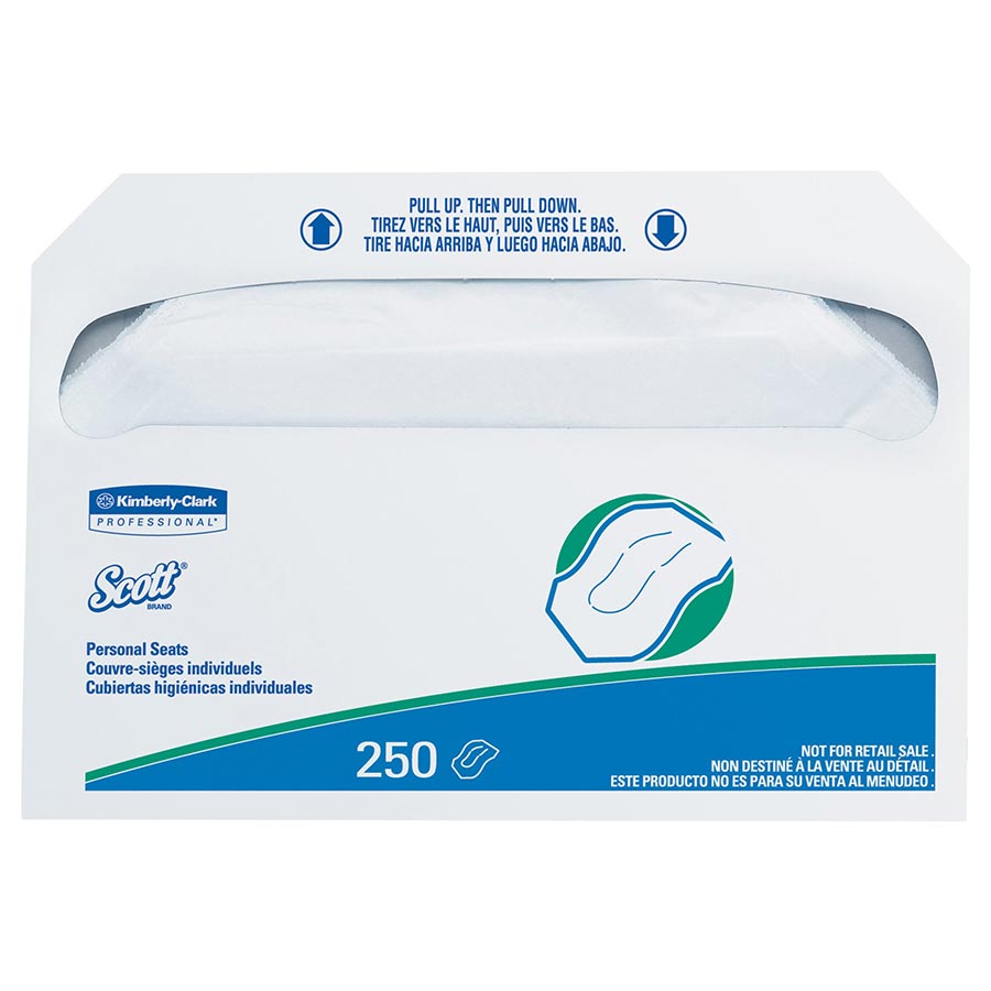 Scott Personal Seats Toilet Seat Cover White 250/Pk product image
