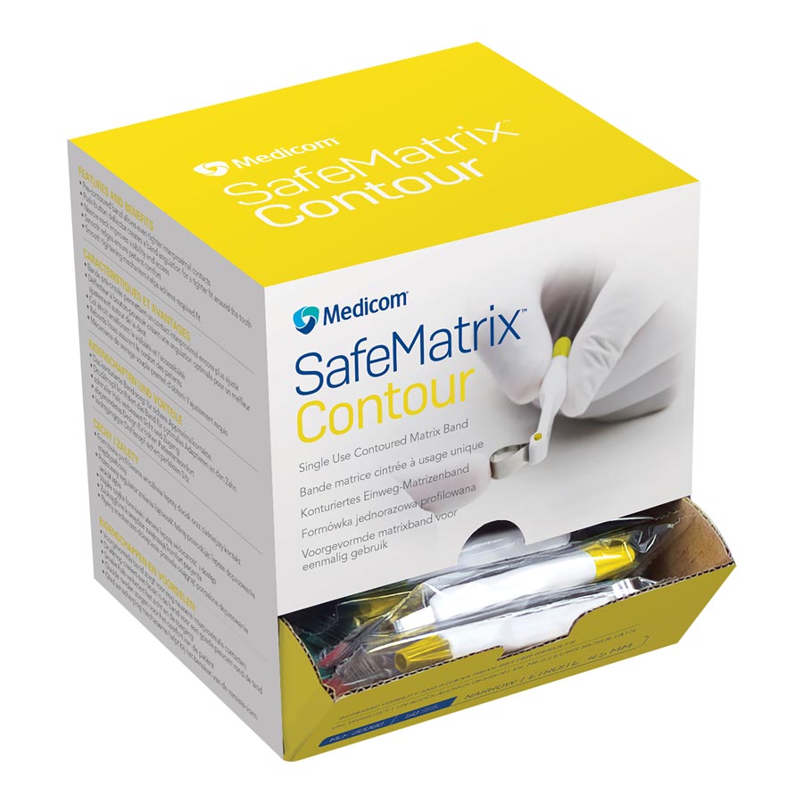 SafeMatrix Bands 4.5mm Narrow Contour Yellow 50/Bx, 30060 thumbnail 9