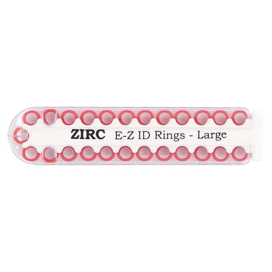 E-Z ID Instrument Rings, Large, Red, 25/Pk, 70Z200M thumbnail 7
