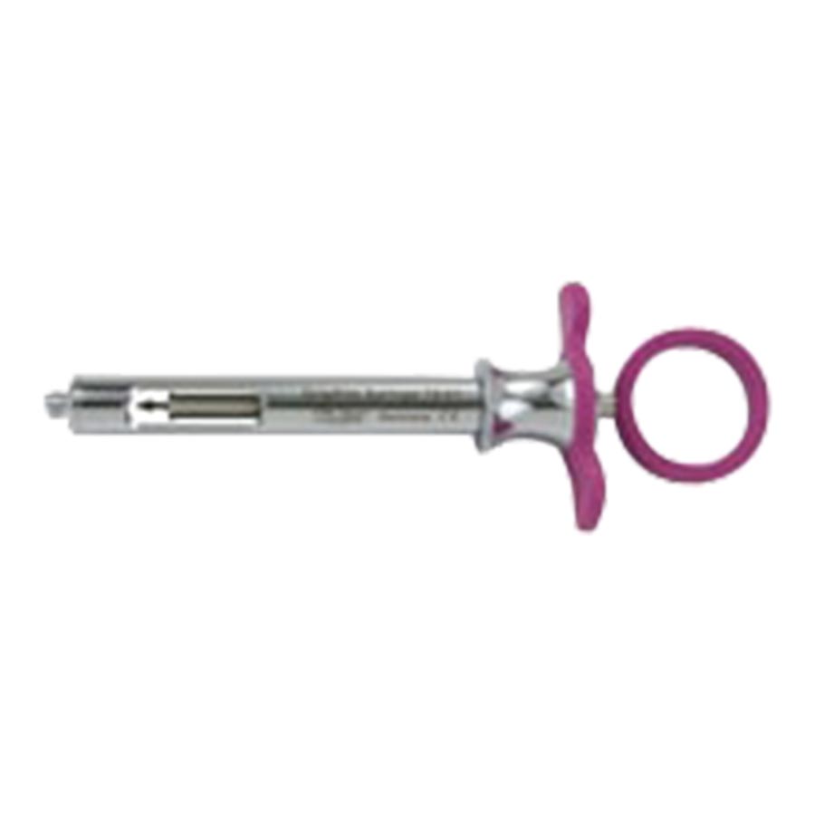 GripRight, Aspirating Anesthetic Syringes, CW Type, Petite, 1.8 cc, Pink, 1/Pk thumbnail 4