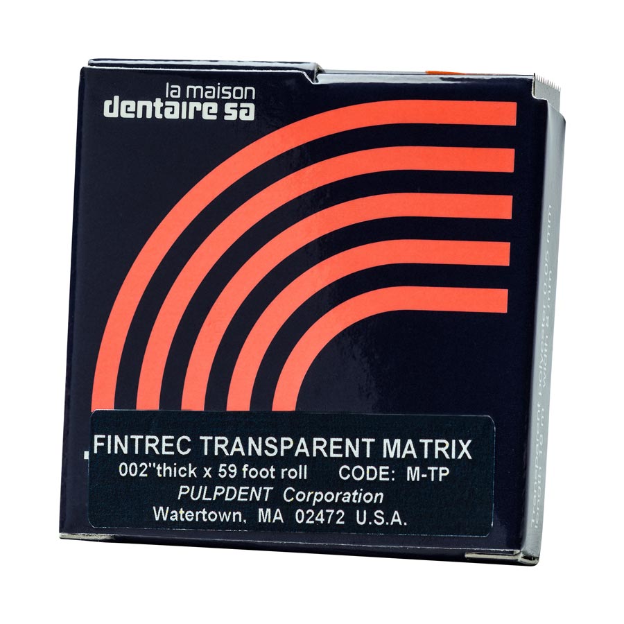 T-Bands Fintrec Transparent Matrix Strip, .002, .05mm, 59â€² roll, 1/Pk, M-TP thumbnail 2