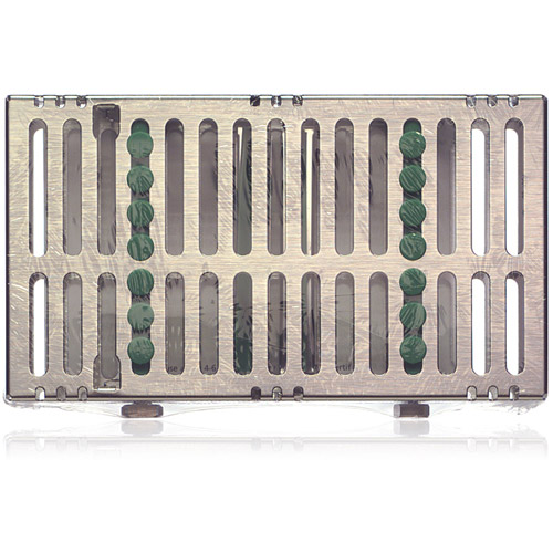 IMS Orthodontic Cassette Stainless Steel Small Green 7 Instruments Ea thumbnail 2