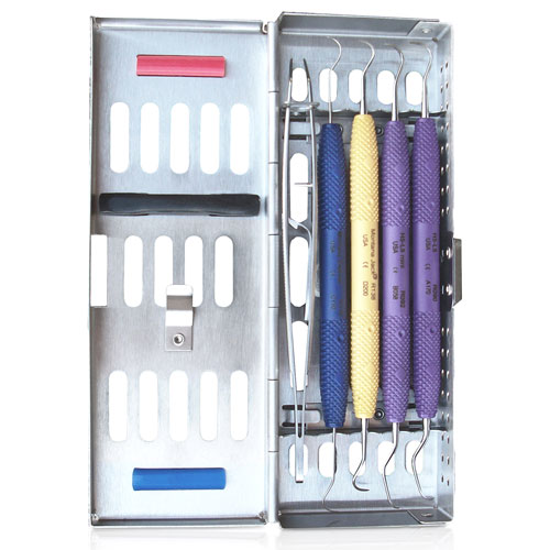 PDT Flip Top Exam Cassette Stainless Steel Silver 5 Instruments Ea thumbnail 3