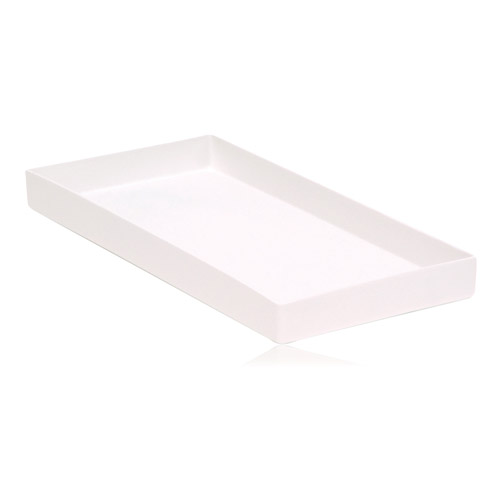 Cabinet Tray 7 7/8 in x 3 3/4 in x 3/4 in Size 19 White Ea thumbnail 4