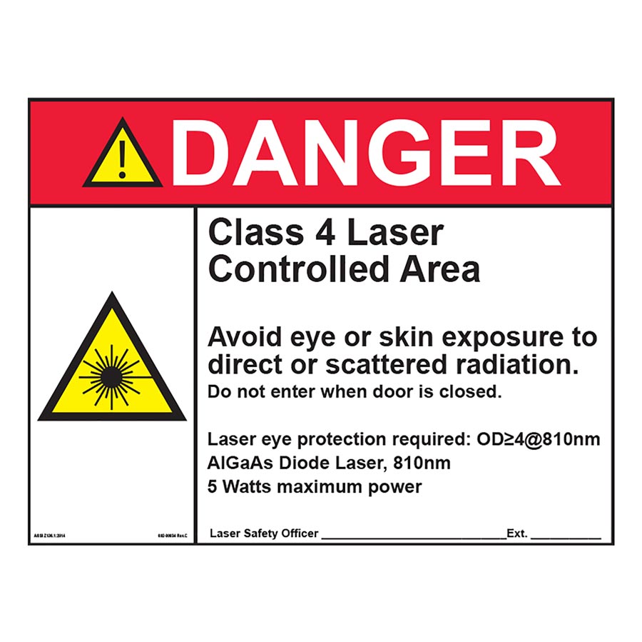 Laser Safety Sign Ea thumbnail 3
