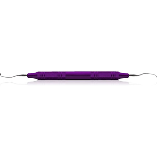 Gracey Curette, # 1-2, Anterior, EagleLite, Resin, 3/8", Purple, 1/Pk, AEG1-2X thumbnail 9