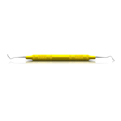 Sickle Scaler, # 204S, Posterior, EagleLite, Resin, 3/8", Yellow, 1/Pk, AES204SX thumbnail 8