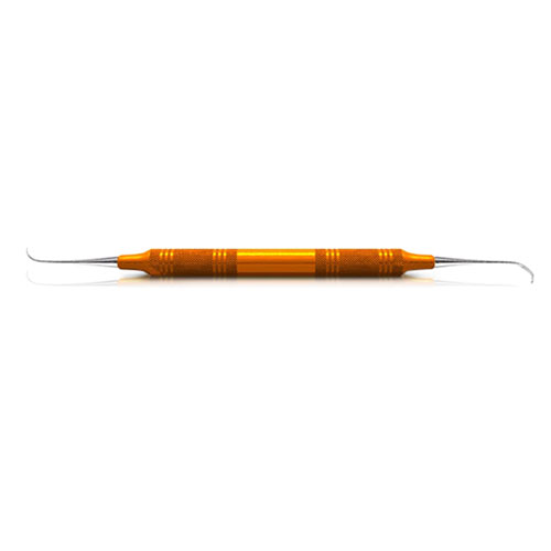 Sickle Scaler, # 128 Nebraska, Anterior, EagleLite, Resin, 3/8", Orange, 1/Pk, AESN128DEX thumbnail 4